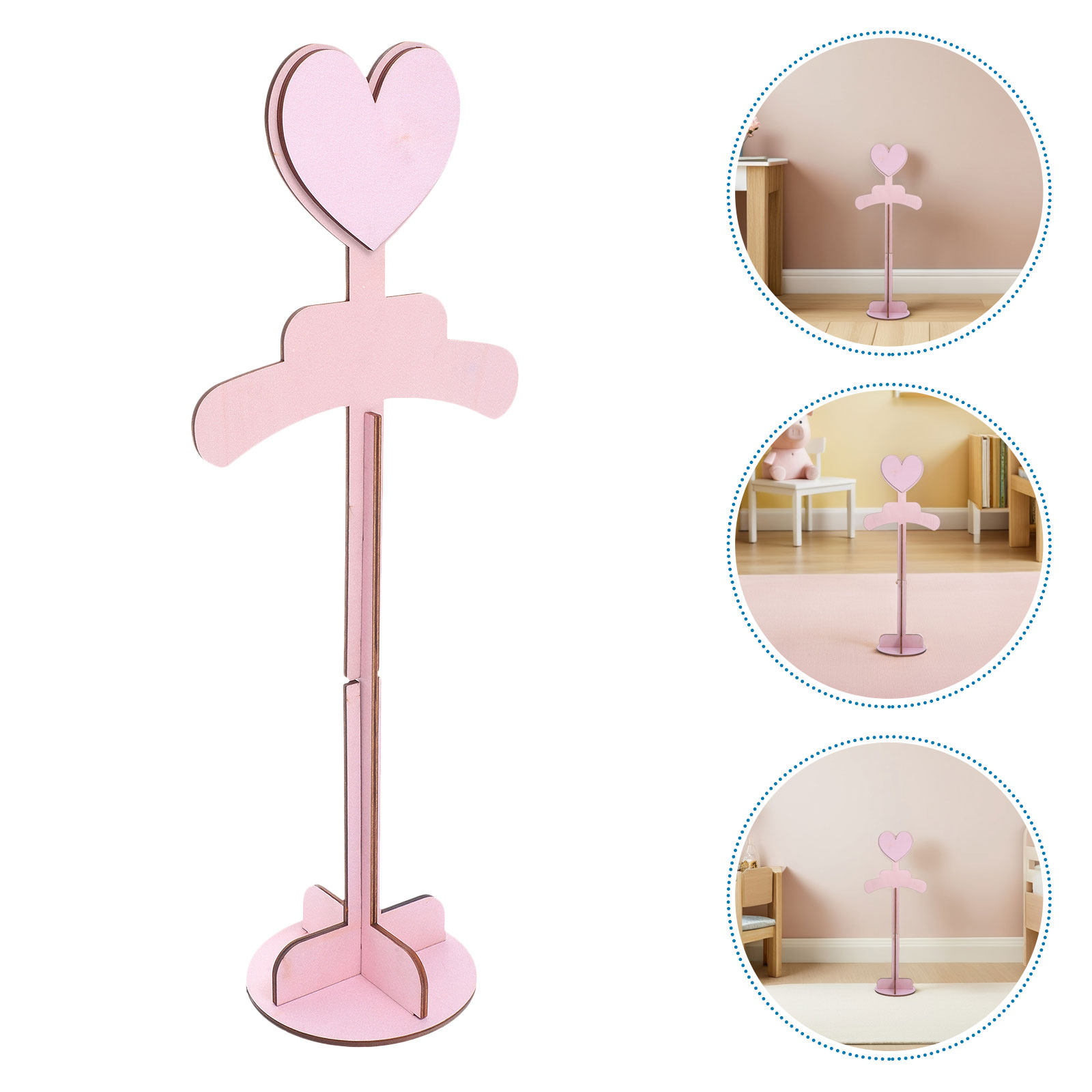 Baby Clothing Hangers - 2Pcs Hand Assembled Solid Wood Kids