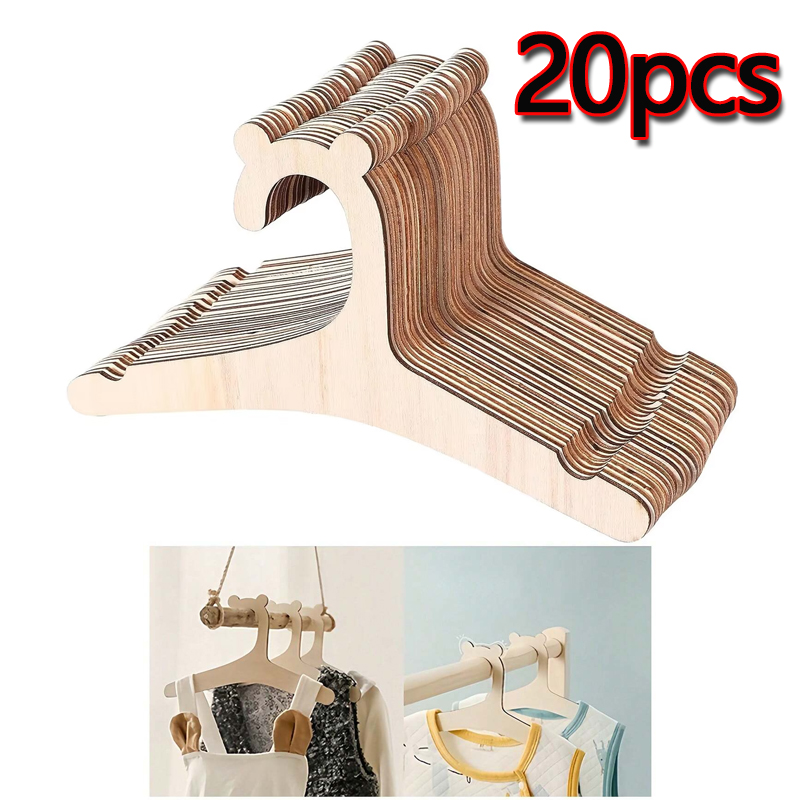 Baby Clothing Hangers - 5/10/20/50pcs Baby Clothes Rack Cute Bear