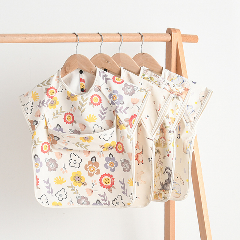 Baby Clothing Patterns - Newborn Baby Bibs Blouse Waterproof No-sleeved