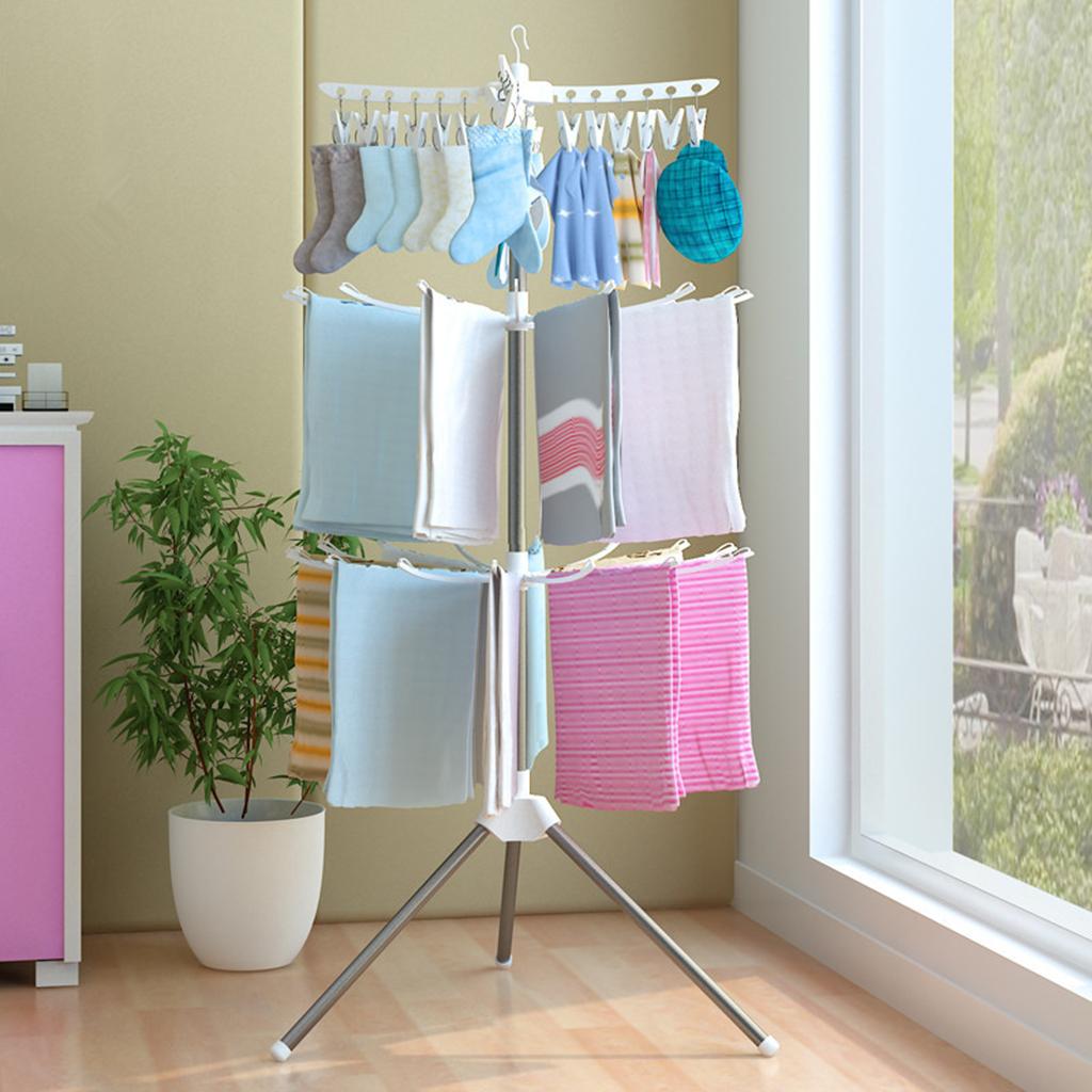 3 Tiers Foldable Drying Rack S - Baby Clothing Hangers incelemesi ve fiyatı