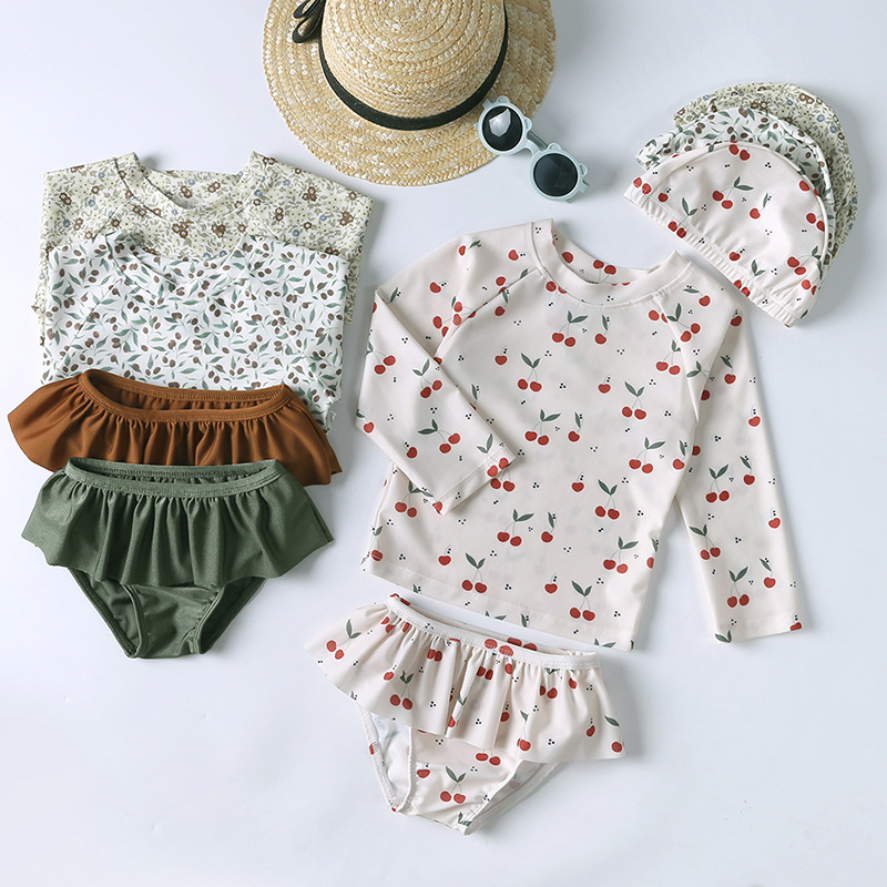 Ins Baby Toddler Girls Two Pie - Baby Swimwear Uv incelemesi ve fiyatı