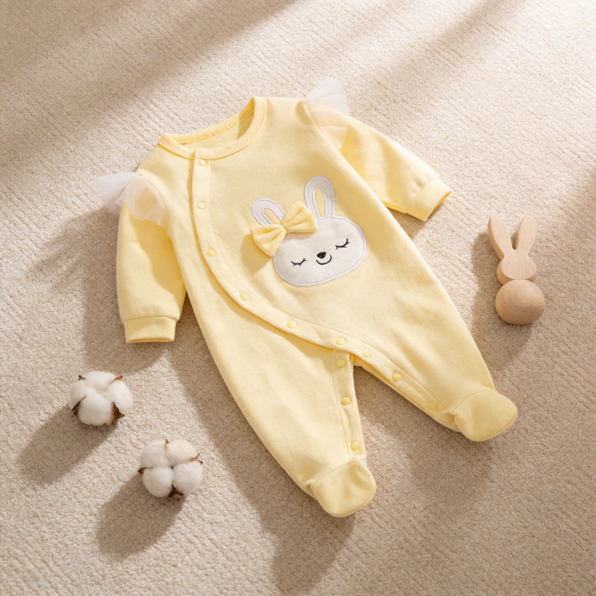 Newborn baby girl spring & fal - Baby Clothing Yellow incelemesi ve fiyatı