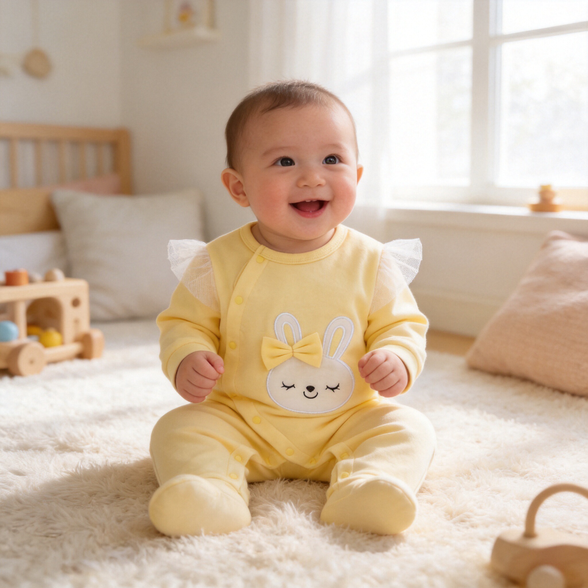 Newborn baby girl spring & fal - Baby Clothing Yellow incelemesi ve fiyatı
