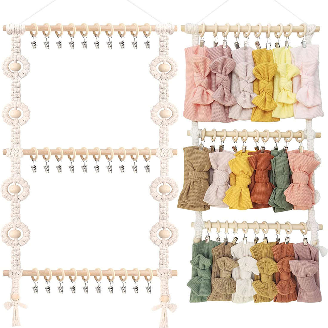 Macrame Wall Hanging Boho Head - Baby Clothing Hangers incelemesi ve fiyatı