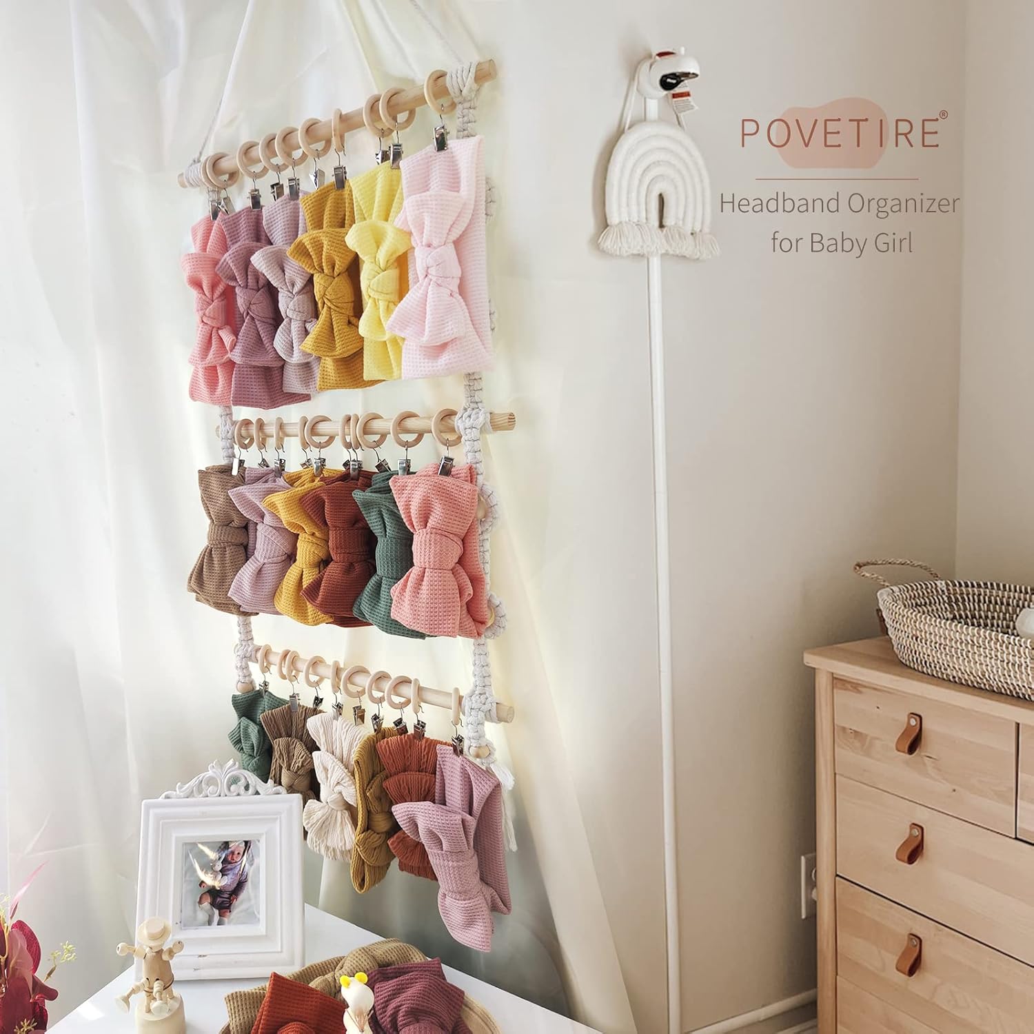 Macrame Wall Hanging Boho Head - Baby Clothing Hangers incelemesi ve fiyatı