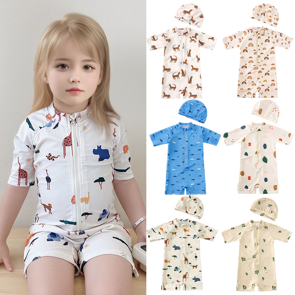 0-7Y Baby Toddler Kids One-pie - Baby Swimwear Uv incelemesi ve fiyatı