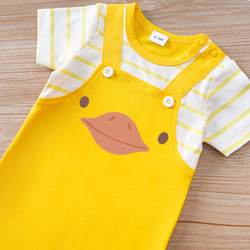Cute Animal Print with Yellow  - Baby Clothing Yellow incelemesi ve fiyatı