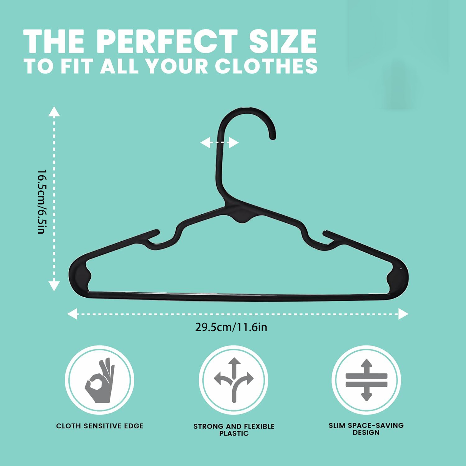 Set of 20 - Children's Plastic - Baby Clothing Hangers incelemesi ve fiyatı