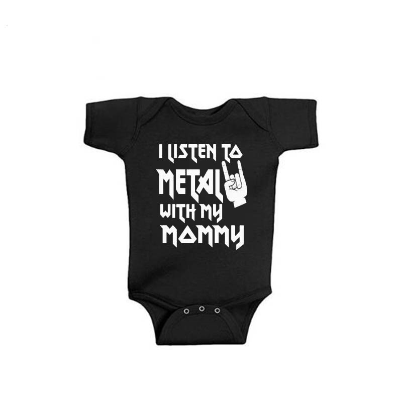 I Listen to Metal with My Dadd - Baby Clothing Gender Neutral incelemesi ve fiyatı