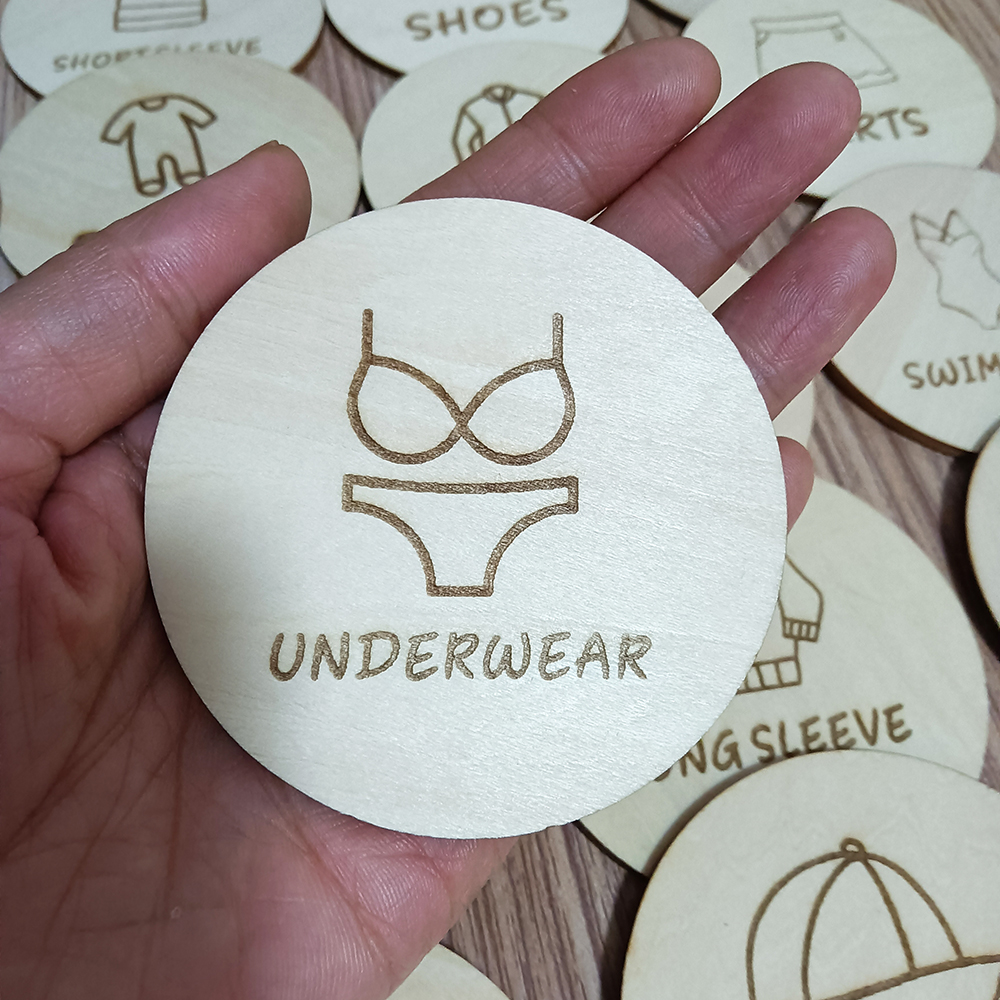 Wooden Wardrobe Labels, Kids C - Baby Clothing Wardrobe incelemesi ve fiyatı