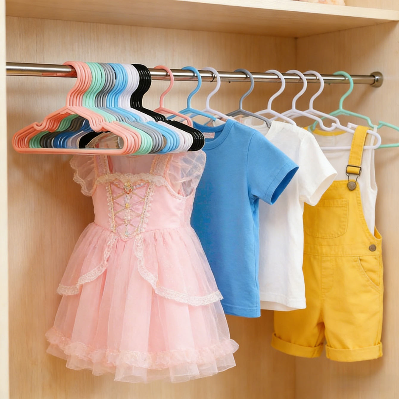 10/20Pcs Non-Slip Clothes Hang - Baby Clothing Wardrobe incelemesi ve fiyatı