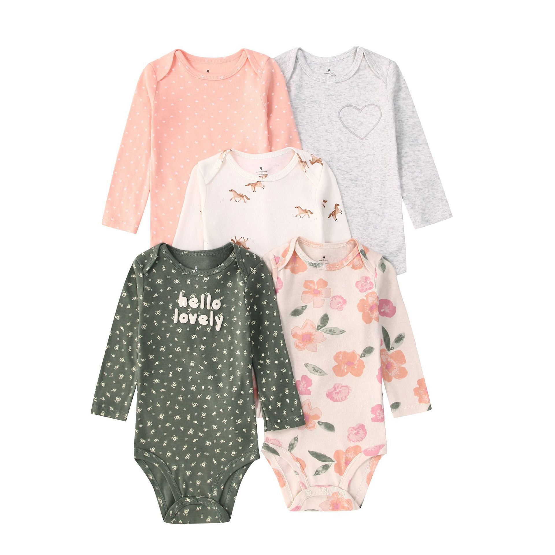 Newborn Baby Bodysuit Cotton 5 - Baby Clothing Gender Neutral incelemesi ve fiyatı