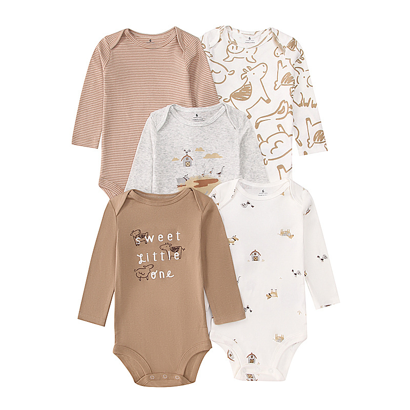 Newborn Baby Bodysuit Cotton 5 - Baby Clothing Gender Neutral incelemesi ve fiyatı
