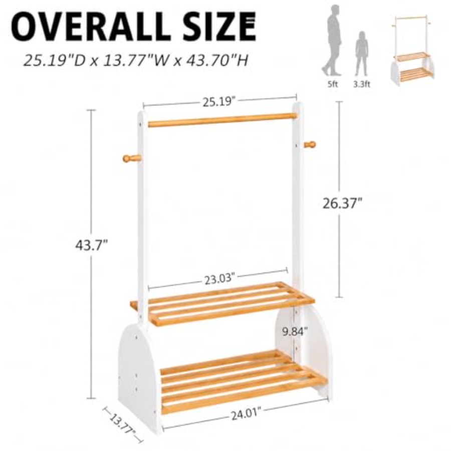 Clothing Rack with Adjustable  - Baby Clothing Wardrobe incelemesi ve fiyatı