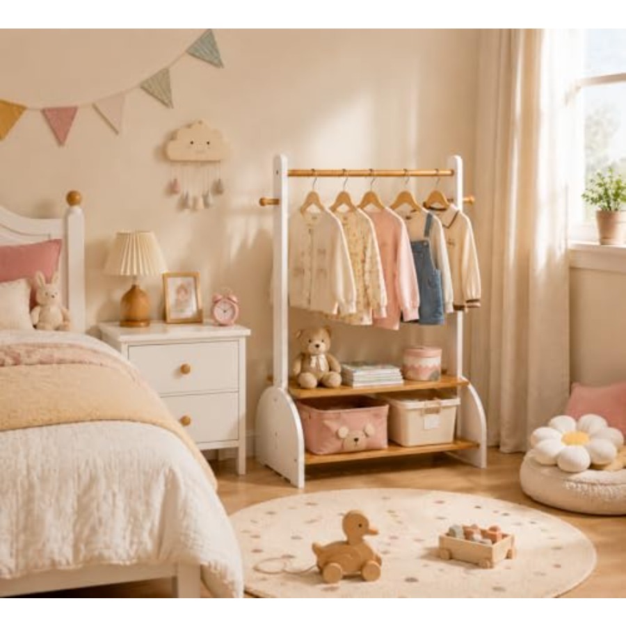 Clothing Rack with Adjustable  - Baby Clothing Wardrobe incelemesi ve fiyatı