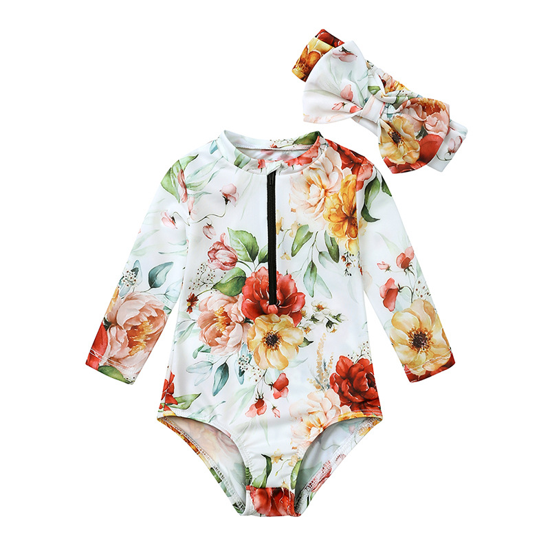Ins Fashion Floral Swimwear fo - Baby Swimwear Uv incelemesi ve fiyatı