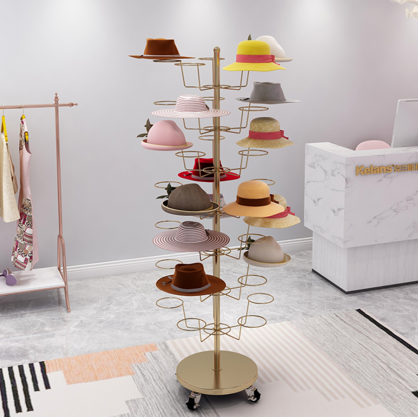 New hat display booth hat rack - Baby Clothing Stores incelemesi ve fiyatı