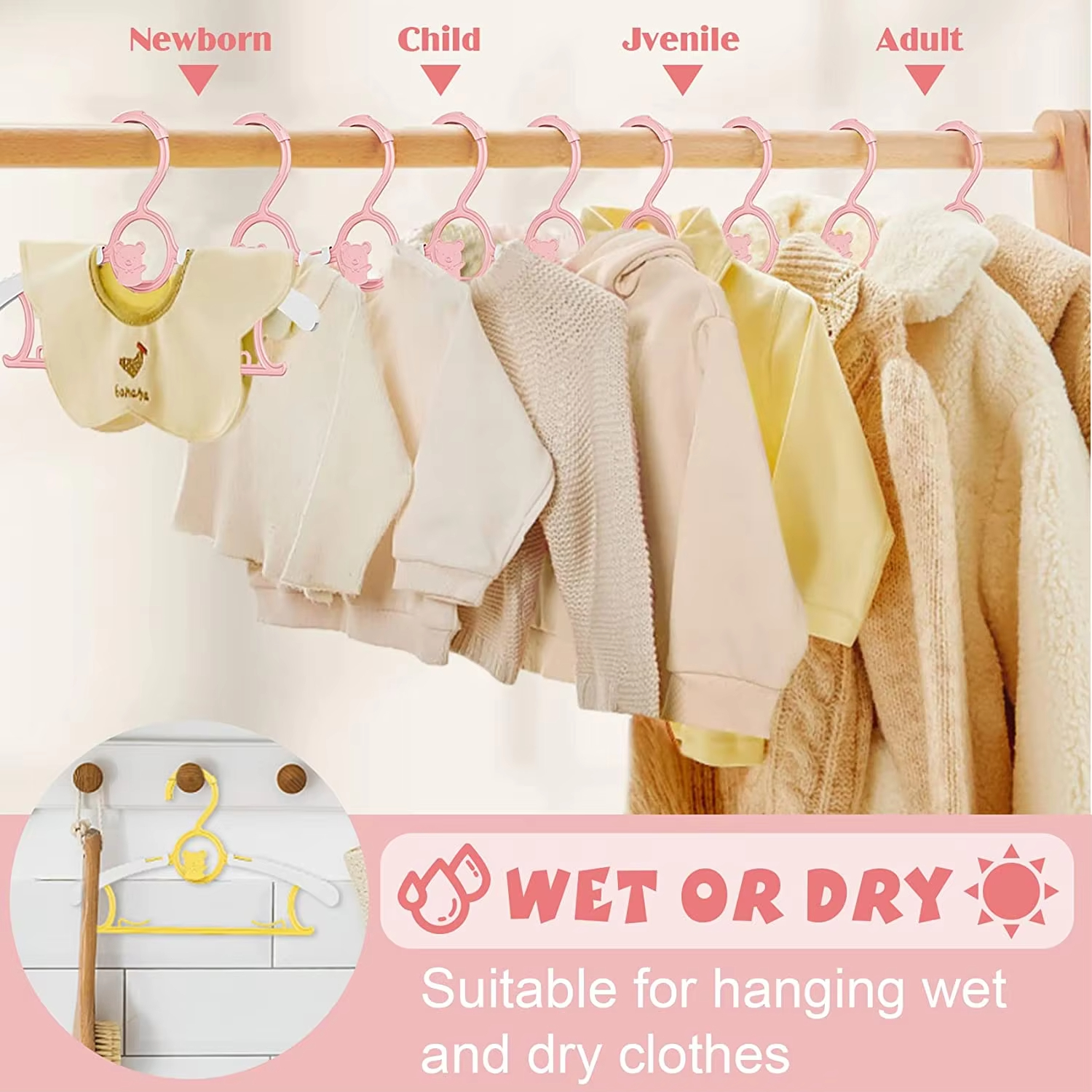 10Pack Anti-Slip Baby Clothes  - Baby Clothing Hangers incelemesi ve fiyatı