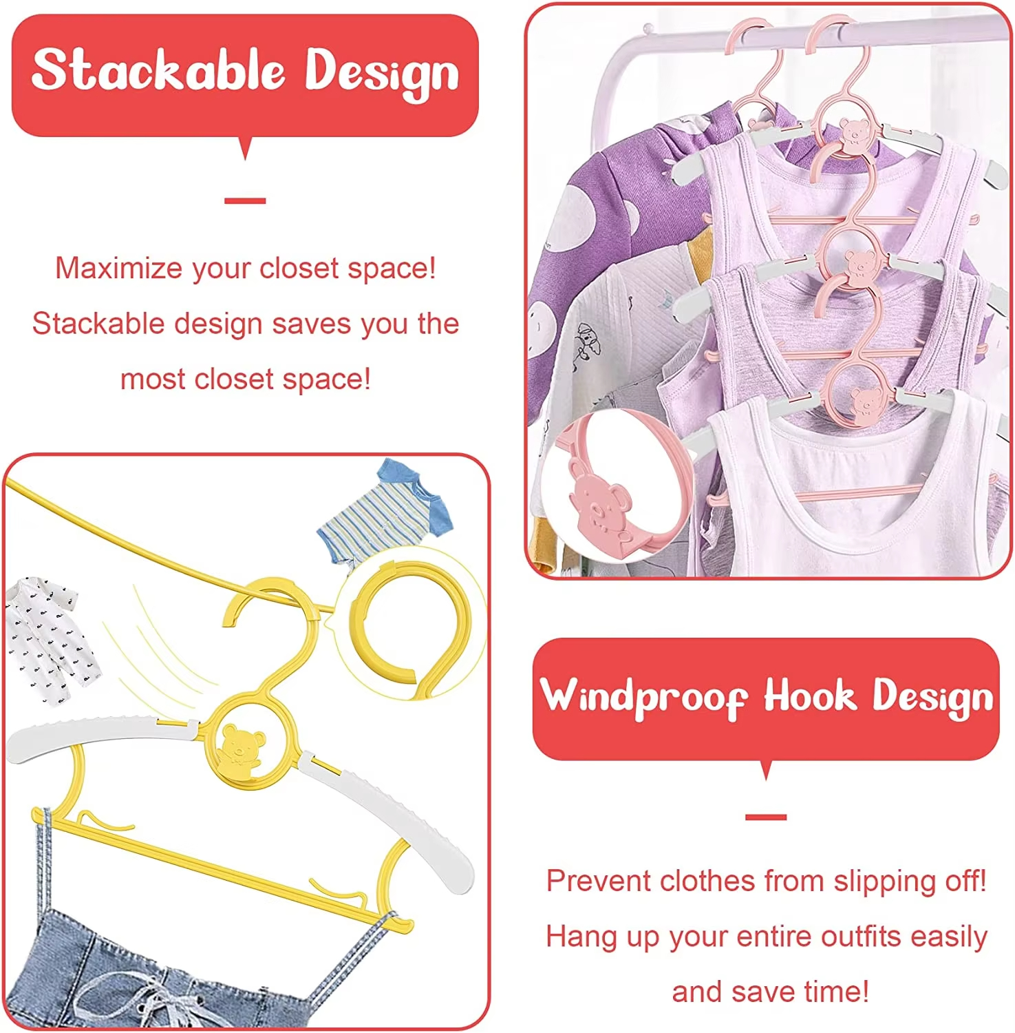 10Pack Anti-Slip Baby Clothes  - Baby Clothing Hangers incelemesi ve fiyatı