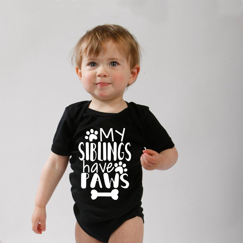 My Siblings Have Paws Cute Inf - Baby Clothing Gender Neutral incelemesi ve fiyatı