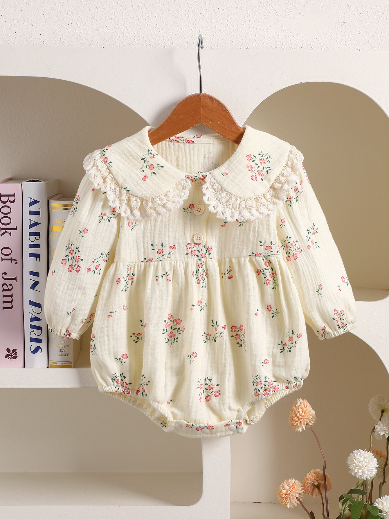 Baby Floral Embroidered Long-S - Baby Clothing Stores incelemesi ve fiyatı