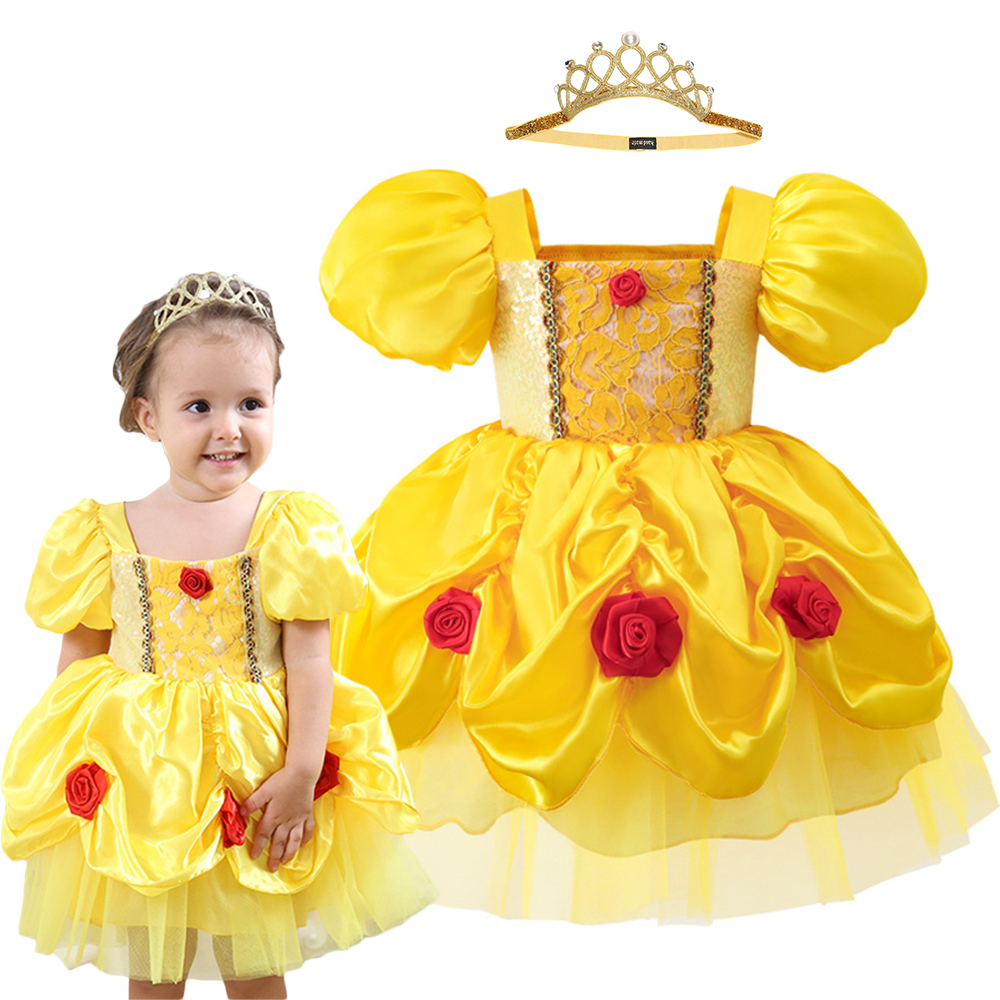 6M-3Y Baby Girl Princess Costu - Baby Clothing Yellow incelemesi ve fiyatı