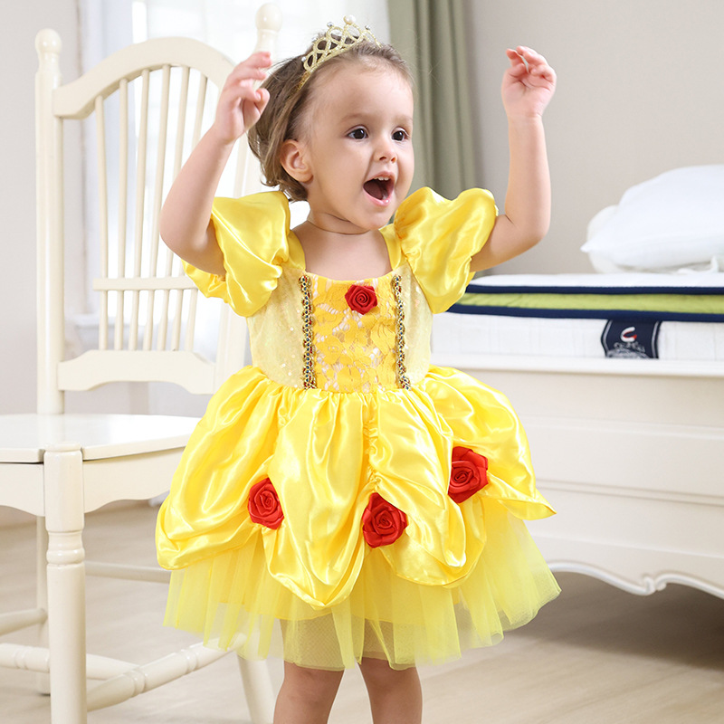 6M-3Y Baby Girl Princess Costu - Baby Clothing Yellow incelemesi ve fiyatı