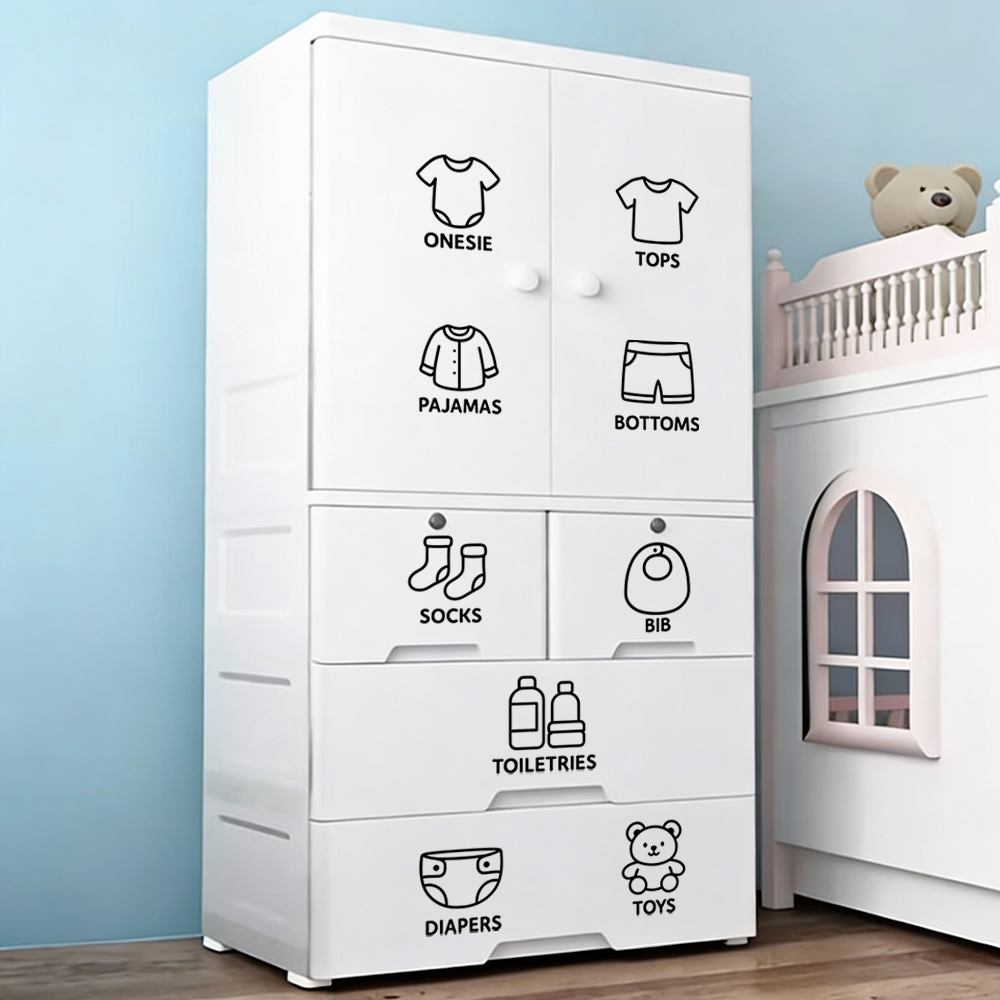 9 pcs/Sheet, Wardrobe Organize - Baby Clothing Wardrobe incelemesi ve fiyatı