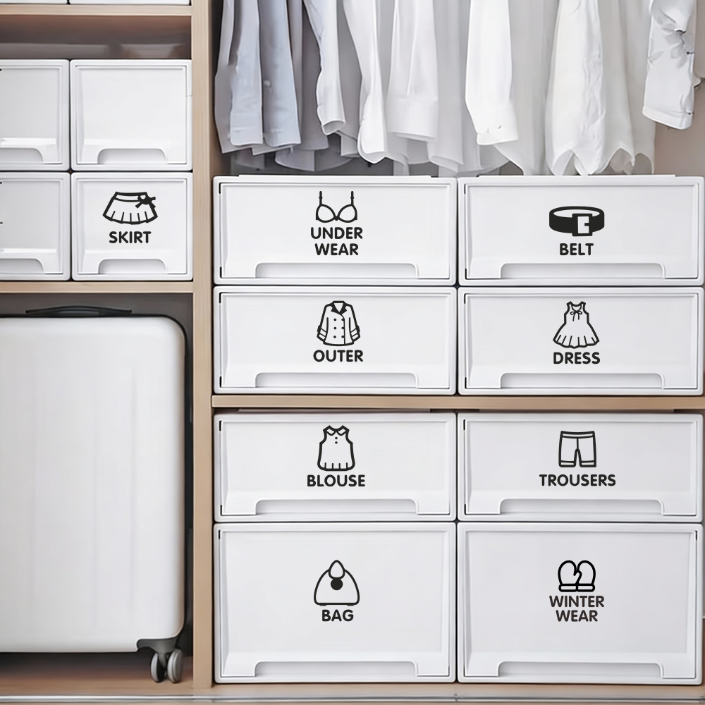 9 pcs/Sheet, Wardrobe Organize - Baby Clothing Wardrobe incelemesi ve fiyatı