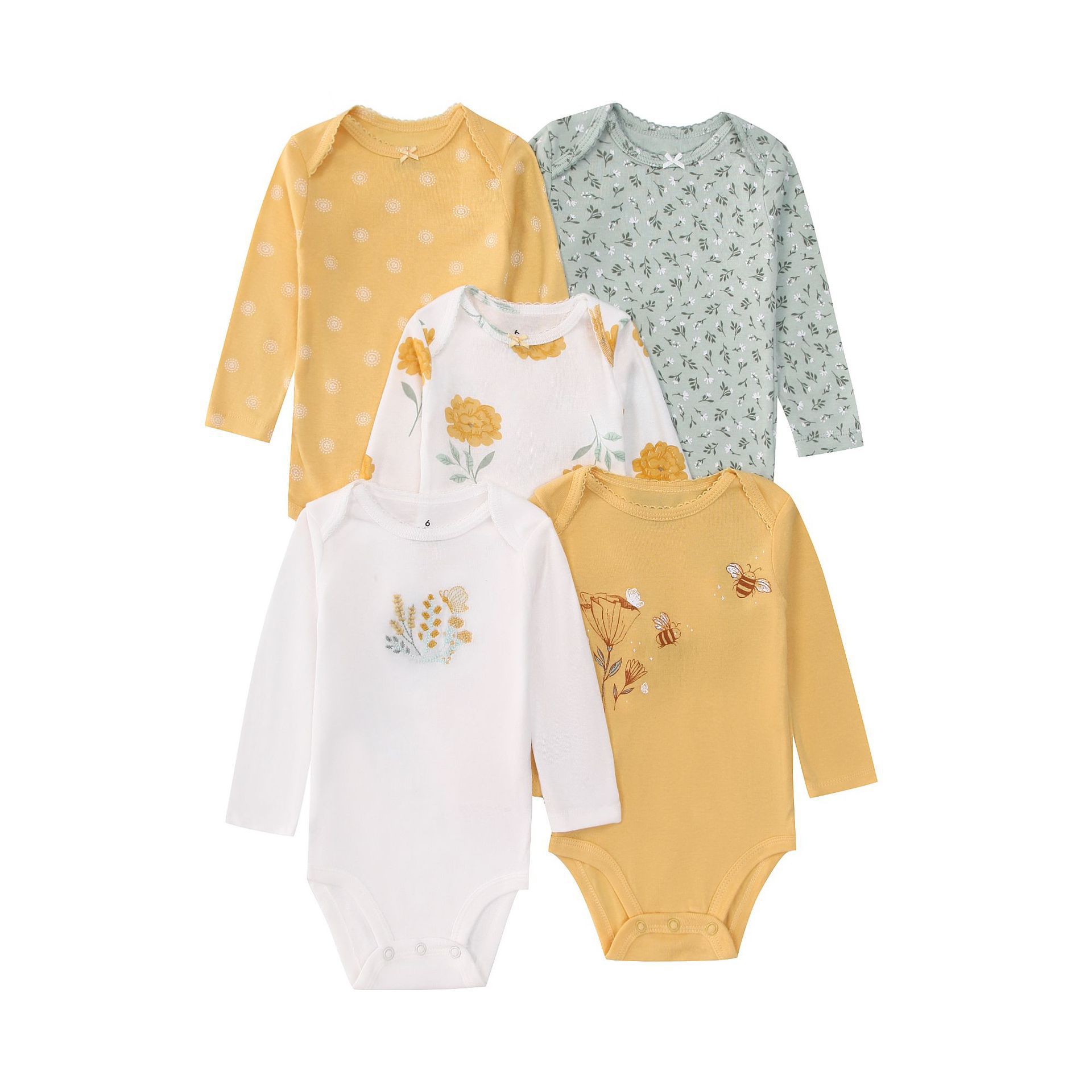 5PCS Newborn Infant Baby Bodys - Baby Clothing Gender Neutral incelemesi ve fiyatı