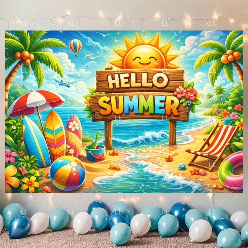 Summer Hawaii Beach Party Deco - Baby Clothing Hawaii incelemesi ve fiyatı